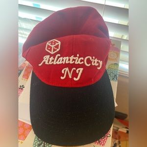 Atlantic City NJ red dice hat cap adjustable